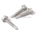 zinc plated hexagon metal roofing screws for wood 2-12 mm,roofing slfe drilling screws